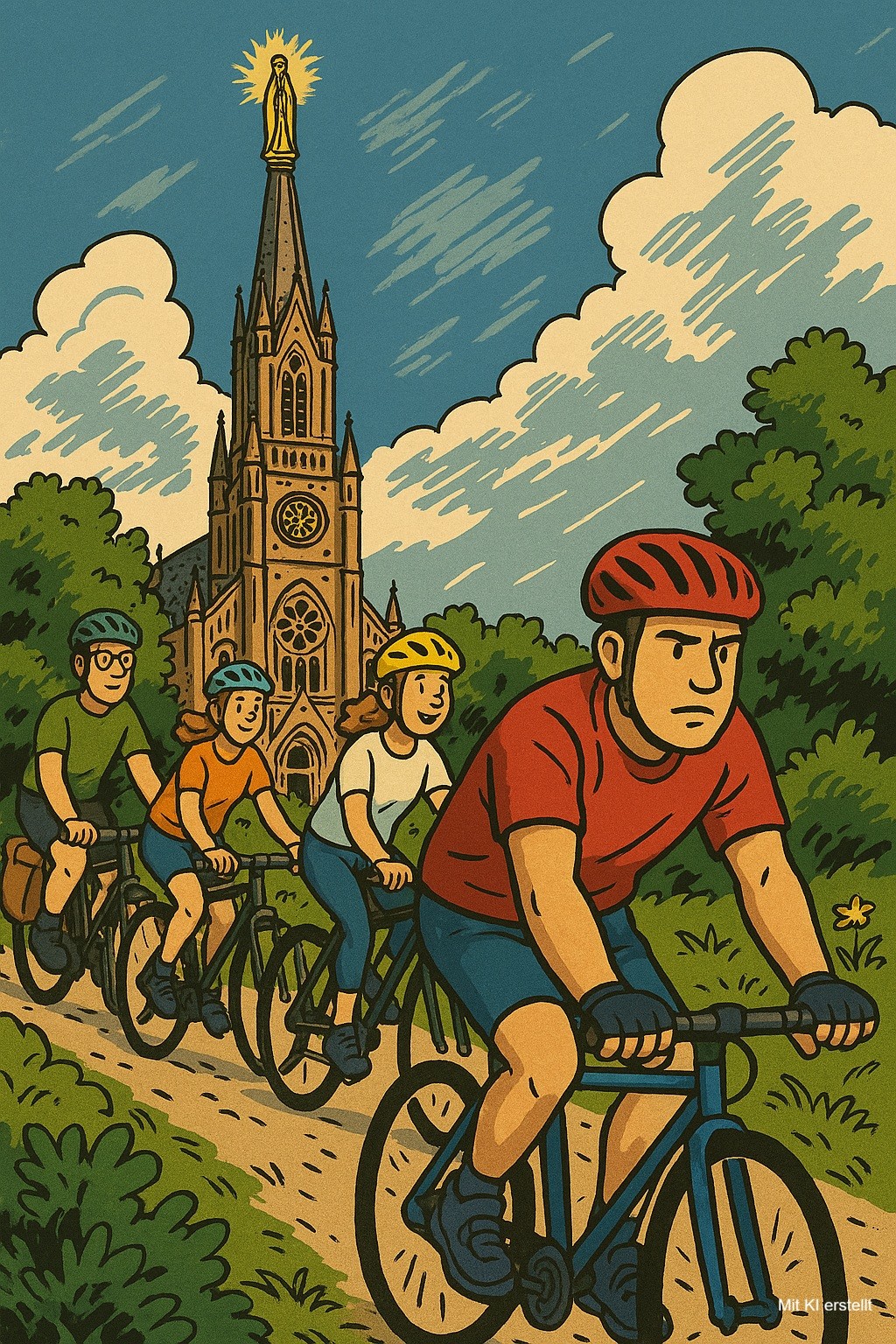 Radwallfahrt (c) generiert mit KI