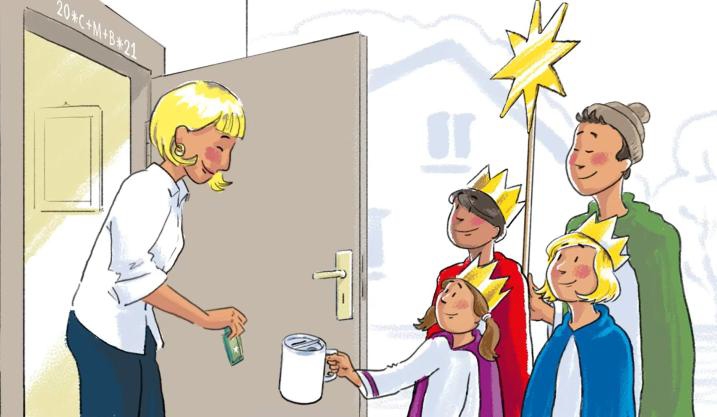 Sternsinger bringen segen (c) Jens Dobbers / Kindermissionswerk