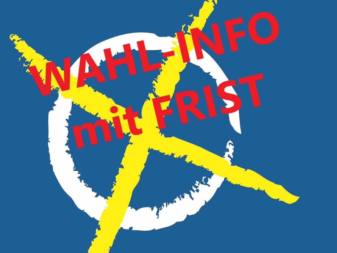Wahlinfo mit Frist